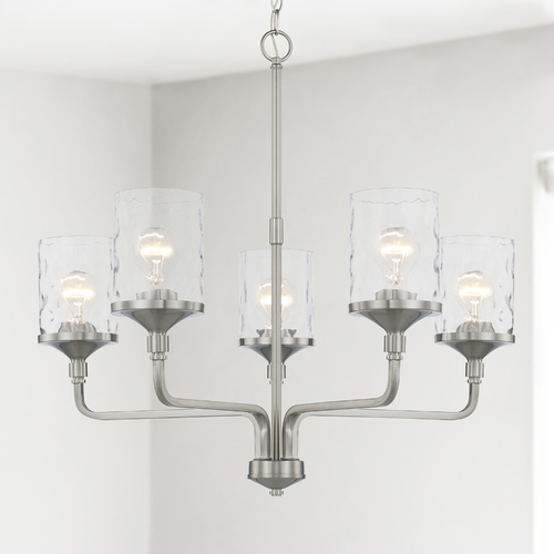 Colton 5-Light Chandelier in Brushed Nickel by HomePlace by Capital Lighting