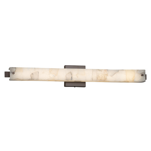 Justice Design Group Edge Dark Bronze LED Vertical Bathroom Light