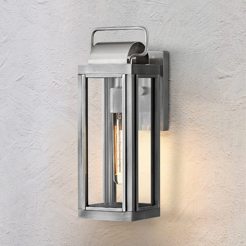 Hinkley Sag Harbor 16.25-Inch Antique Brushed Aluminum Outdoor Wall Light by Hinkley Lighting 2840AL