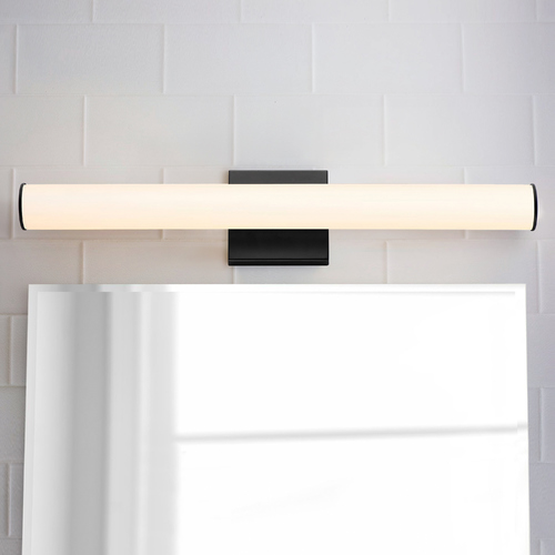 Rail Black LED Vertical Bathroom Light by Maxim Lighting