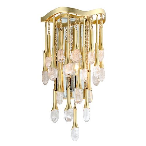 Corbett Lighting Kiara Gold Leaf Sconce by Corbett Lighting 286-11