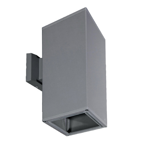 10.38-Inch Outdoor Square Wall Light in Grey by Eurofase Lighting