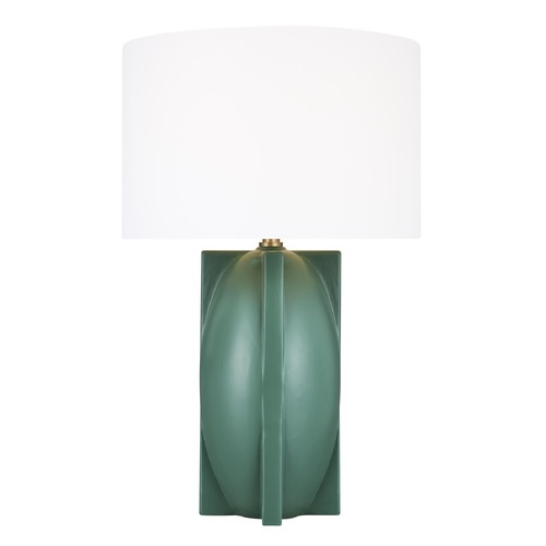 Visual Comfort Studio Collection Lauren Ralph Lauren William 27.25-Inch Matte Green LED Table Lamp by Visual Comfort Studio LT1081GRC1