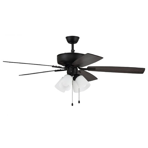 Pro Plus 114 52-Inch LED Fan in Flat Black by Craftmade Lighting
