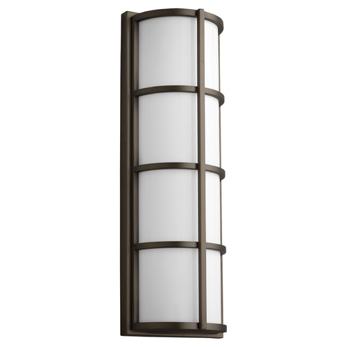 Leda 21.75-Inch Wet Wall Sconce in Oiled Bronze by Oxygen Lighting