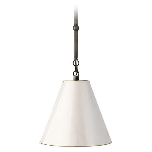 Thomas OBrien Goodman Pendant in Bronze by Visual Comfort Signature