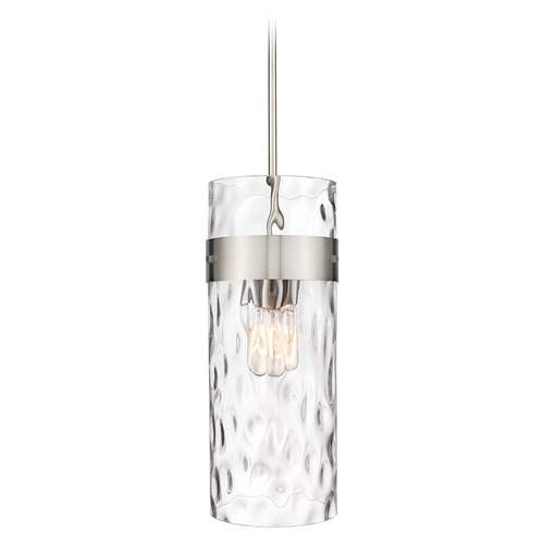 Z-Lite Fontaine Brushed Nickel Mini Pendant by Z-Lite 3035P9-BN