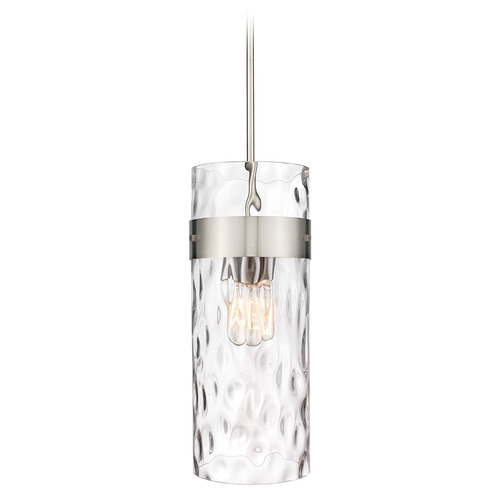 Fontaine Brushed Nickel Mini Pendant by Z-Lite