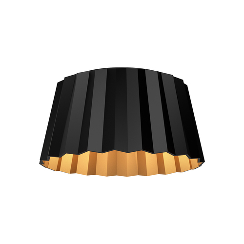 Alora Lighting Plisse Matte Black Flushmount Light
