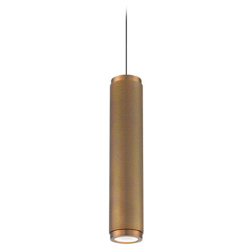 Modern Forms by WAC Lighting Burning Man Aged Brass LED Mini Pendant by Modern Forms PD-67014-AB