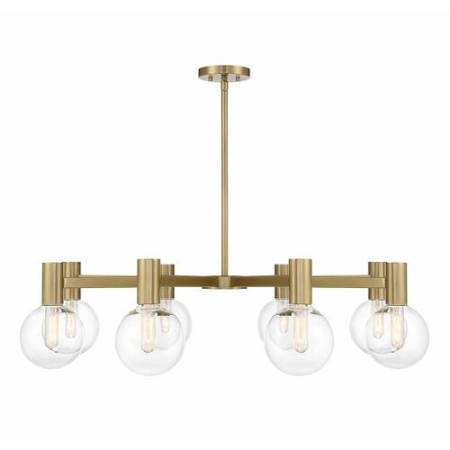 Wright 40-Inch Chandelier in Warm Brass by Savoy House