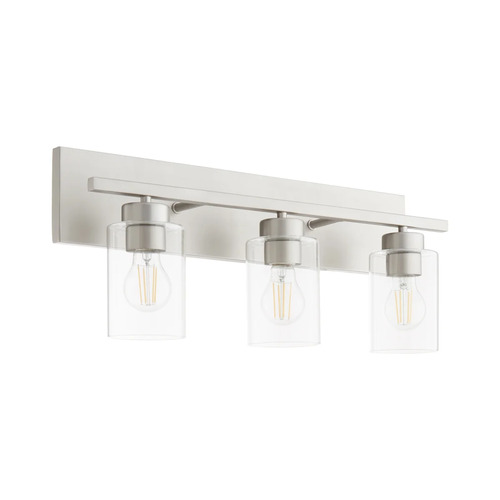 Carter 3-Light Bath Light in Satin Nickel by Quorum Lighting
