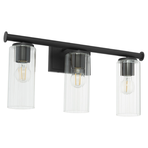 Quorum Lighting Juniper Matte Black Bathroom Light by Quorum Lighting 541-3-59