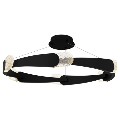 Quoizel Lighting Saffron Matte Black LED Semi-Flushmount Light