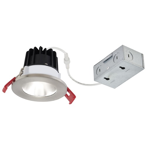 2'' LED Canless 8W Brushed Nickel/Brushed Nickel Recessed Downlight 3000K IC Rated By Recesso