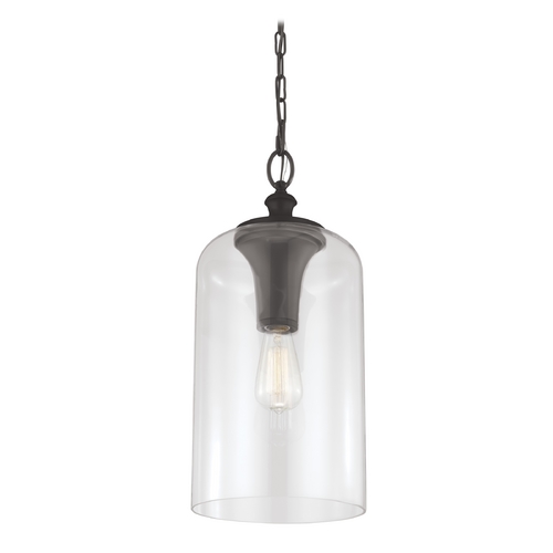 Visual Comfort Studio Collection Hounslow Mini Pendant in Oil Rubbed Bronze by Visual Comfort Studio P1309ORB