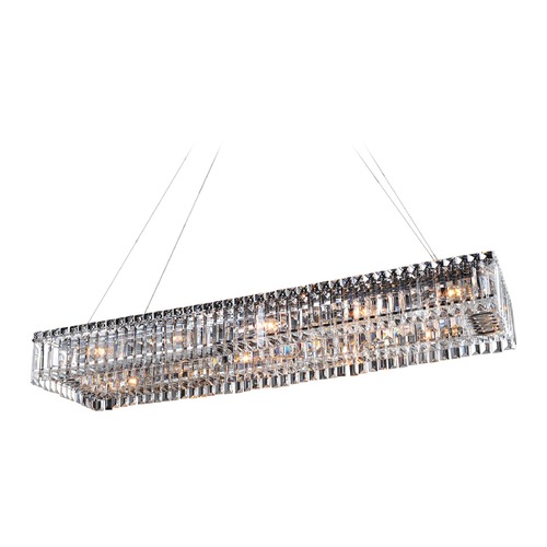 Allegri Lighting Baguette 43in x 12in Rectangular Pendant 11709-010-FR001