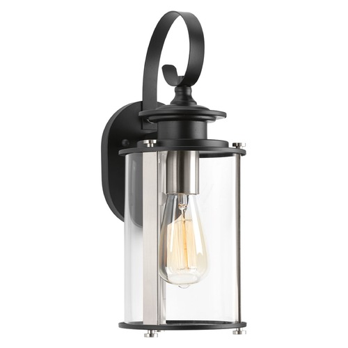 Squire Black Outdoor Wall Light by Progress Lighting