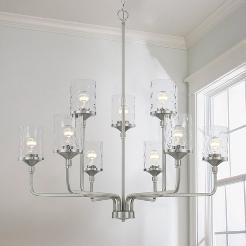Colton 9-Light Chandelier in Brushed Nickel by HomePlace by Capital Lighting