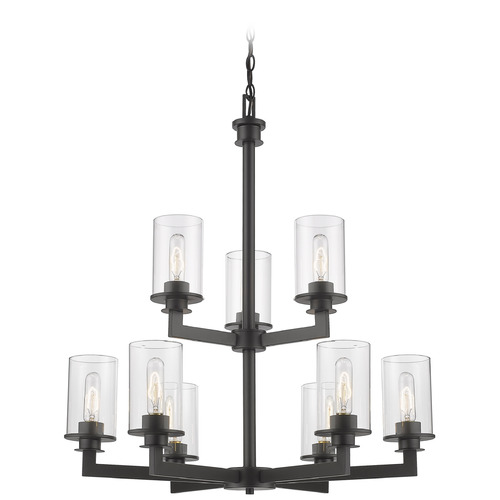 Z-Lite Savannah Bronze Chandelier by Z-Lite 462-9BRZ