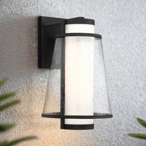 Anau Matte Black Outdoor Wall Light by Nuvo Lighting