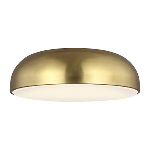 Sean Lavin Kosa 13-Inch LED Flush Mount in Brass by Visual Comfort Modern