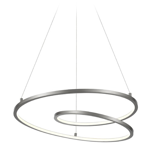 Twist Antique Silver LED Pendant by Kuzco Lighting