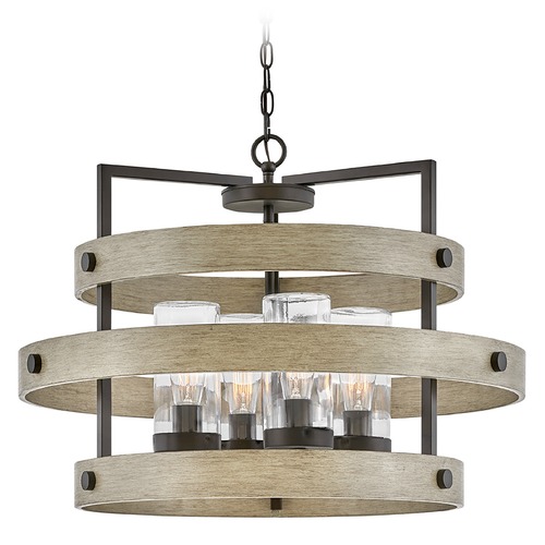 Riverwood Medium Outdoor Chandelier in Warm Bronze by Hinkley Lighting