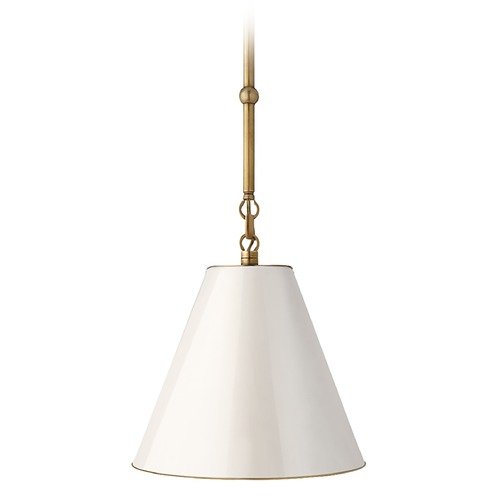 Thomas OBrien Goodman Pendant in Antique Brass by Visual Comfort Signature