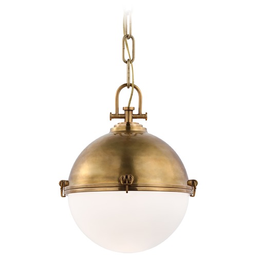 Visual Comfort Signature Collection Chapman & Myers Adrian Large Globe Pendant in Brass by Visual Comfort Signature CHC5490ABWG