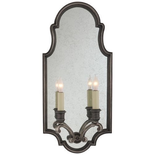Visual Comfort Signature Collection E.F. Chapman Sussex Sconce in Sheffield Nickel by Visual Comfort Signature CHD1184SN