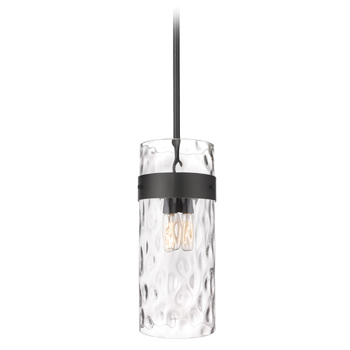 Fontaine Matte Black Mini Pendant by Z-Lite