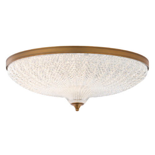 Roma Aged Brass LED Flushmount Light by Schonbek Lighting