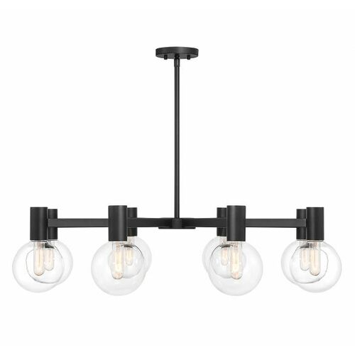 Wright 40-Inch Chandelier in Matte Black by Savoy House
