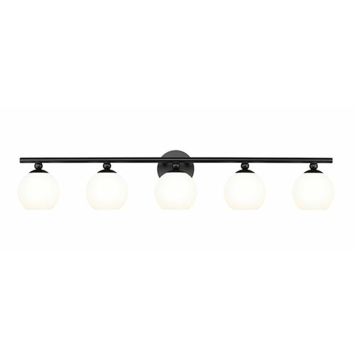 Z-Lite Neoma 5-Light Vanity Light in Matte Black by Z-Lite 1100-5V-MB