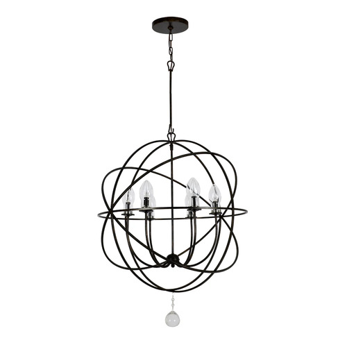 Solaris 6-Light Outdoor Pendant in Bronze by Crystorama Lighting