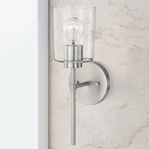 Greyson 15.50-Inch Brushed Nickel Sconce by HomePlace by Capital Lighting