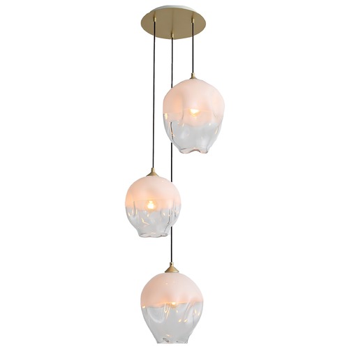 Sonoma Ave. Brushed Brass Multi-Light Pendant by Avenue Lighting