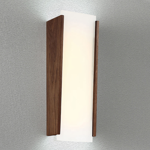 Modern Forms by WAC Lighting Elysia Dark Walnut LED Sconce by Modern Forms WS-82817-DW