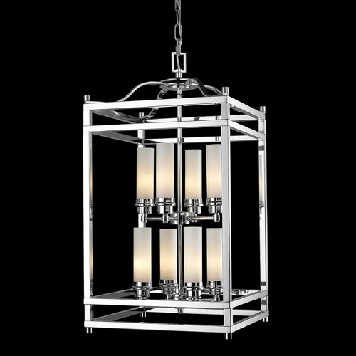 Z-Lite Z-Lite Altadore Chrome Pendant Light with Cylindrical Shade 180-8