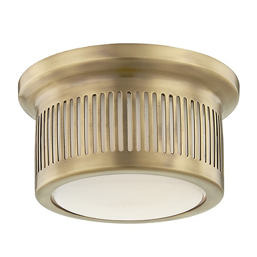 Bangor Aged Brass LED Flush Mount by Hudson Valley Lighting