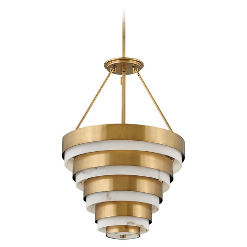 Hinkley Echelon Medium Chandelier in Heritage Brass by Hinkley Lighting 30184HB