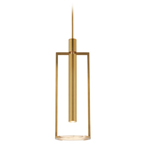 Kelly Wearstler Melange Disc Pendant in Brass by Visual Comfort Signature