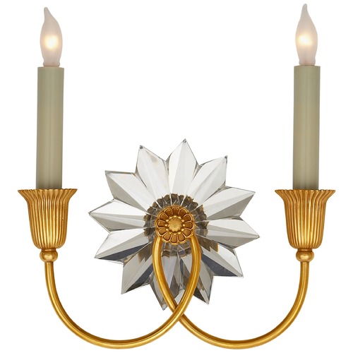Visual Comfort Signature Collection J. Randall Powers Huntingdon Sconce in Brass by Visual Comfort Signature SP2013HAB