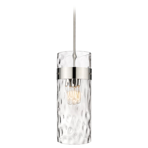 Fontaine Polished Nickel Mini Pendant by Z-Lite
