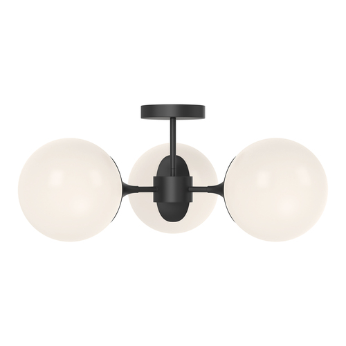 Alora Lighting Nouveau Matte Black Semi-Flushmount Light