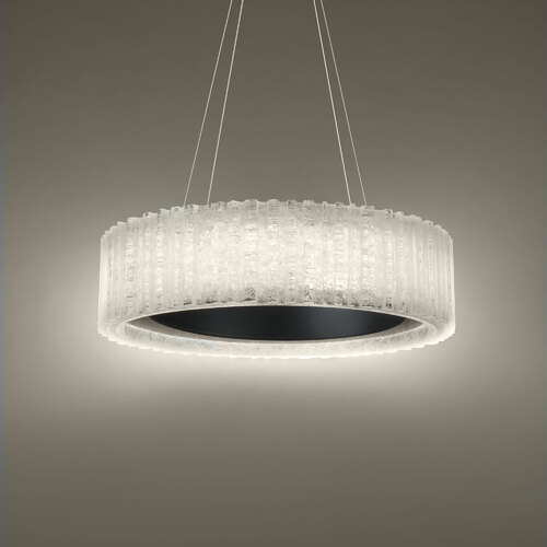 Modern Forms by WAC Lighting Rhiannon 28-Inch LED Crystal Pendant in Black by Modern Forms PD-70128-BK