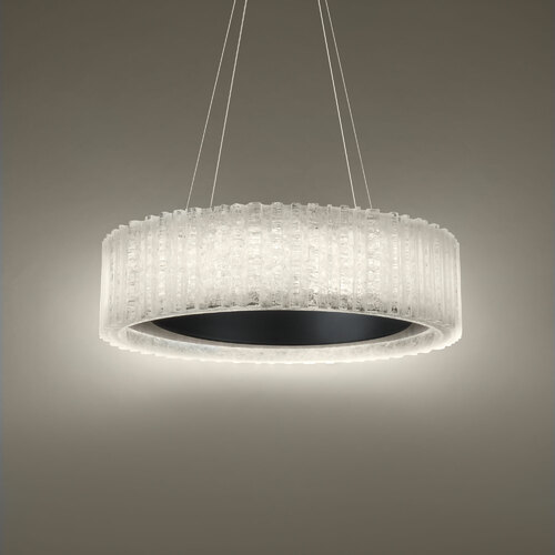 Rhiannon 28-Inch LED Crystal Pendant in Black by Modern Forms
