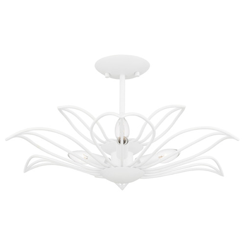 Quoizel Lighting Tallulah Sand White Semi-Flushmount Light