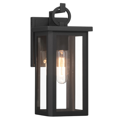 Crystorama Lighting Boadie Matte Black LED Outdoor Wall Light
